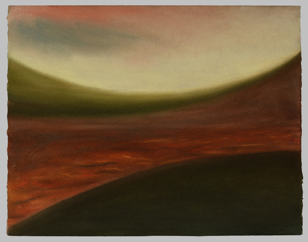 Abstract Pastel by contemporary artist Smokie Kittner